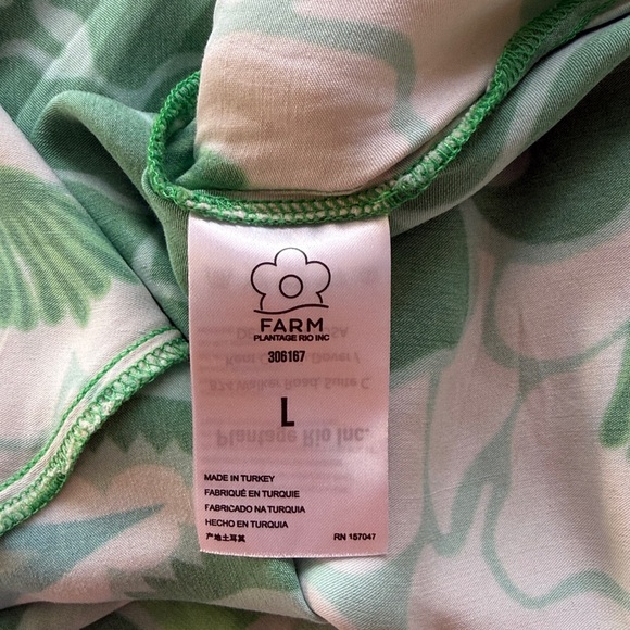 FARM Rio Green and Cream Patterned Midi Dress - Picture 13 of 14